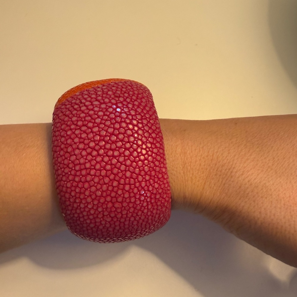 Colorful Pink and Orange Bracelet - Picture 3 of 8